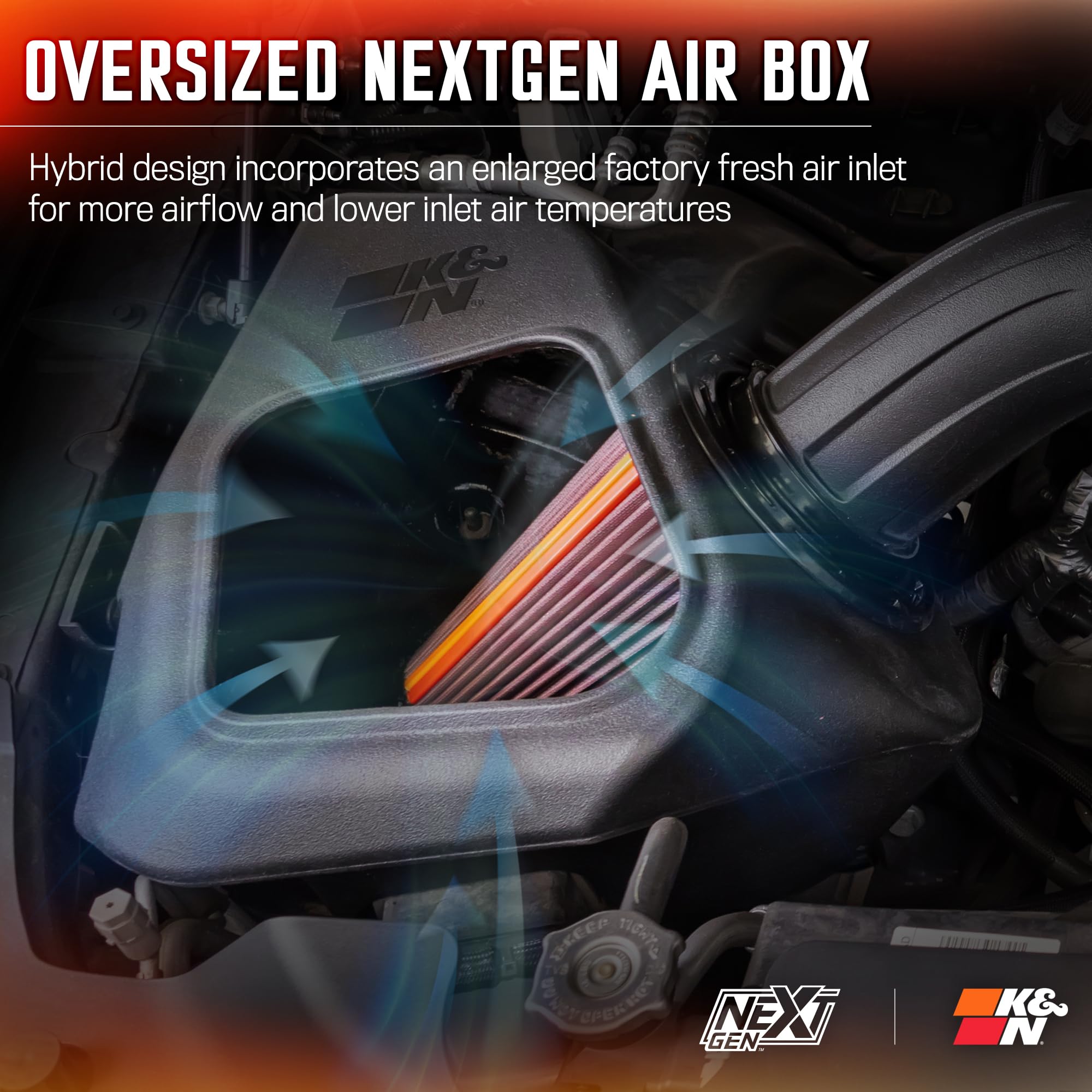 K&N 19-24 Dodge Ram 1500 (5.7L V8) NextGen Cold Air Intake - Image 6