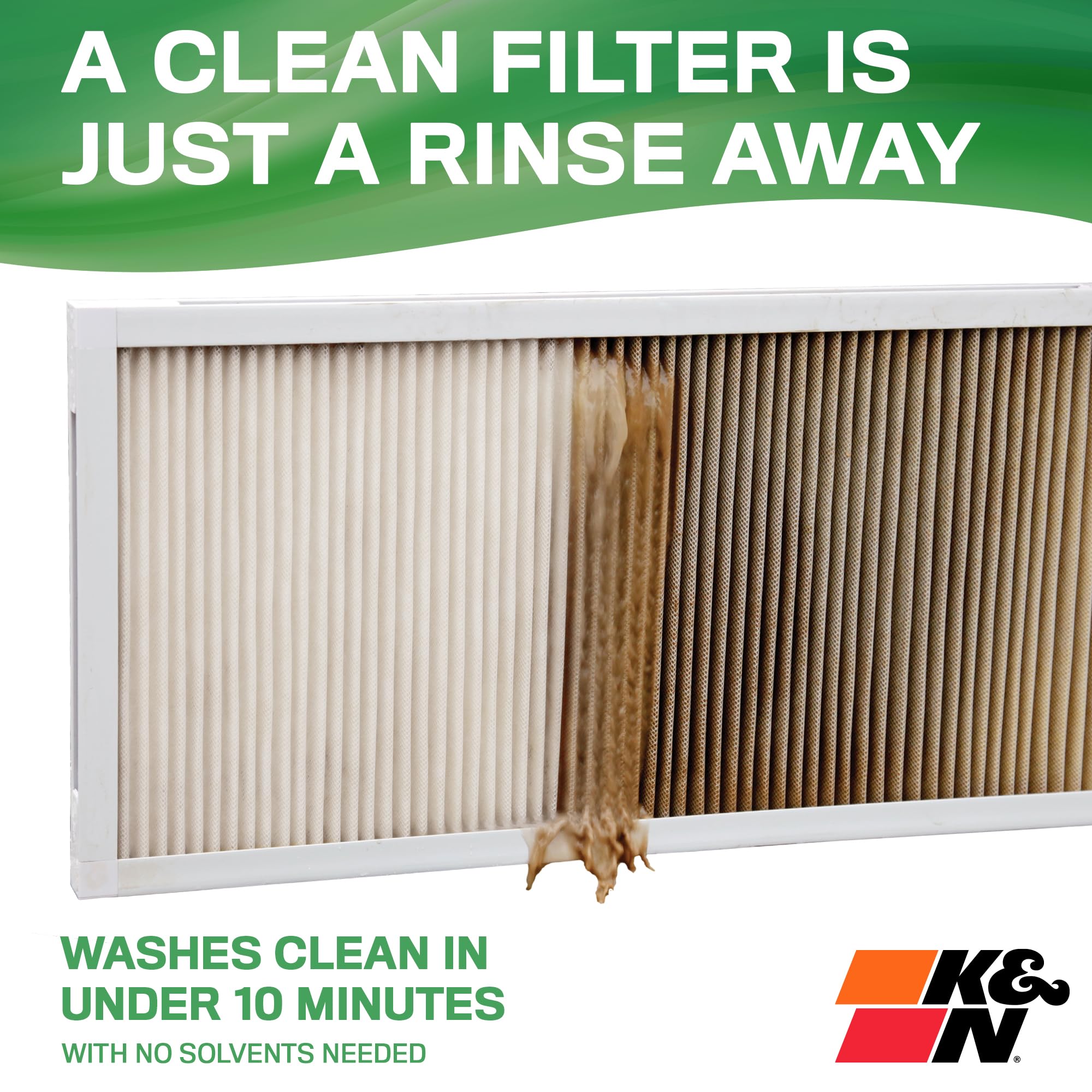 K&N 16X20X1 HVAC Furnace Air Filter, Lasts a Lifetime, Washable, Merv 13, the Last HVAC Filter You Will Ever Buy, Breathe Safely at Home or in the Office, HVC-13-11620 - Image 3