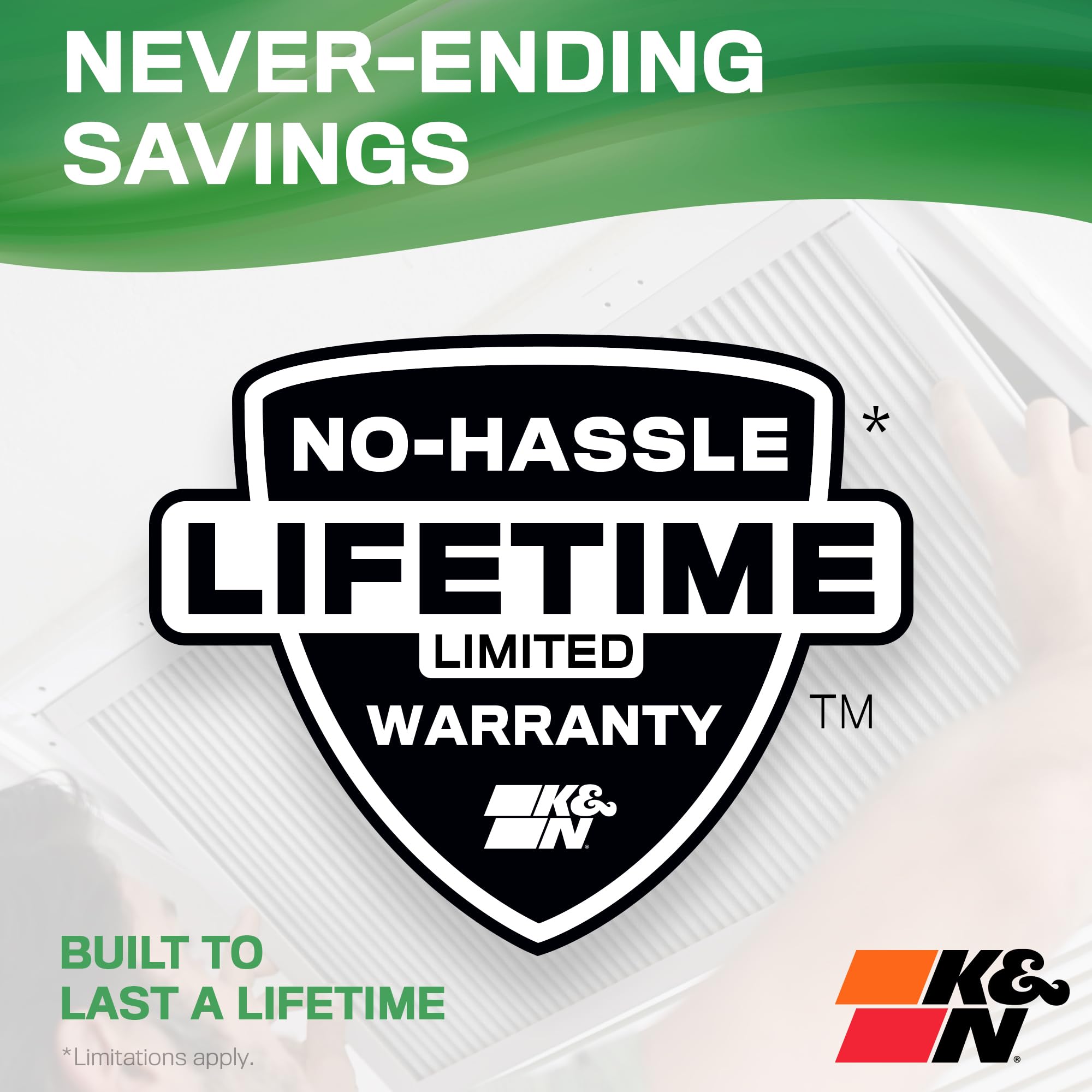 K&N 16X20X1 HVAC Furnace Air Filter, Lasts a Lifetime, Washable, Merv 13, the Last HVAC Filter You Will Ever Buy, Breathe Safely at Home or in the Office, HVC-13-11620 - Image 7