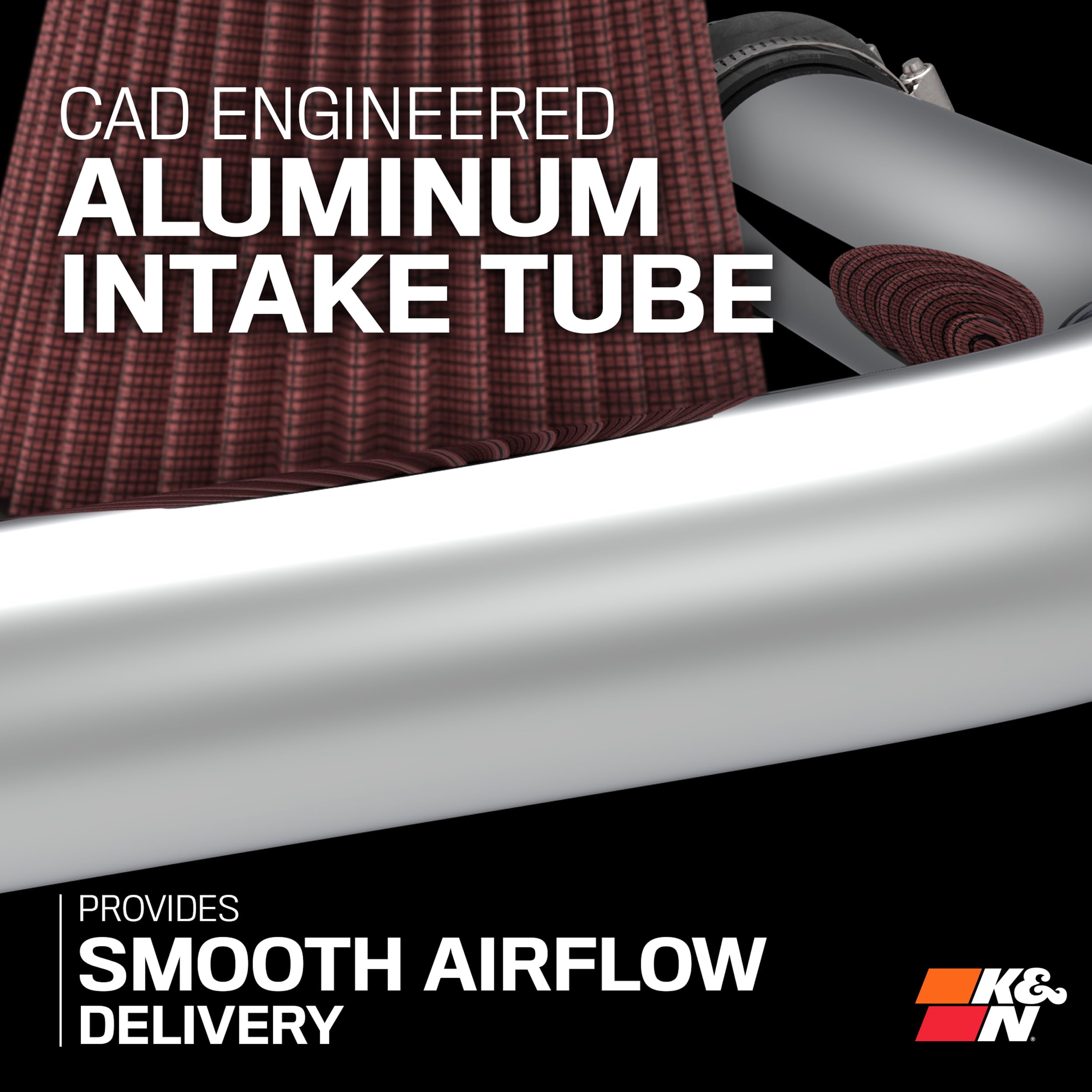 K&N Cold Air Intake System: High-Flow Air Filter, Increase Performance & Towing: Compatible with 2018-2025 JEEP, Gladiator, Wrangler, Wrangler JL, 77-1576KP - Image 5