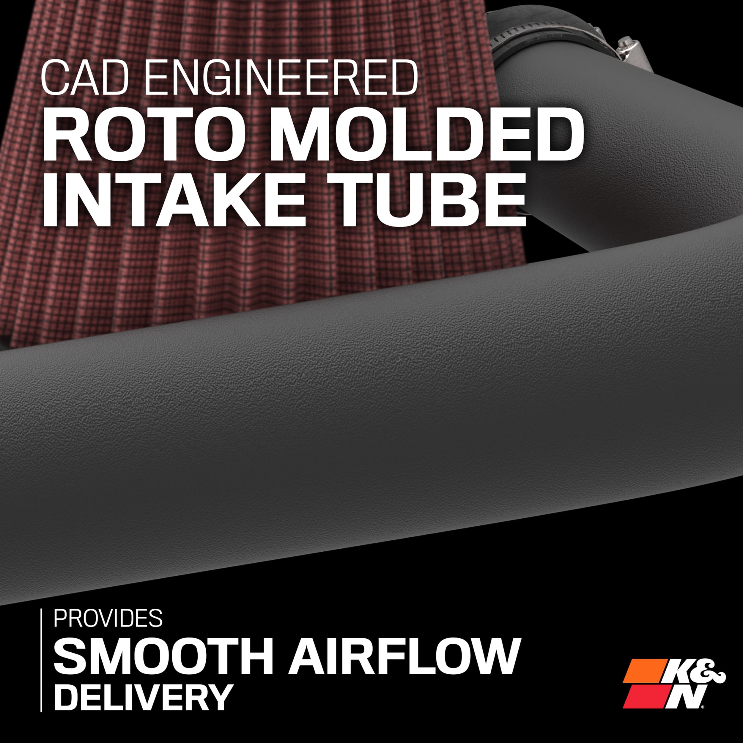 K&N Cold Air Intake System: High-Flow Air Filter, Increase Performance & Towing: Compatible with 2006-2008 Chevrolet: Trailblazer, 57-3061 - Image 6