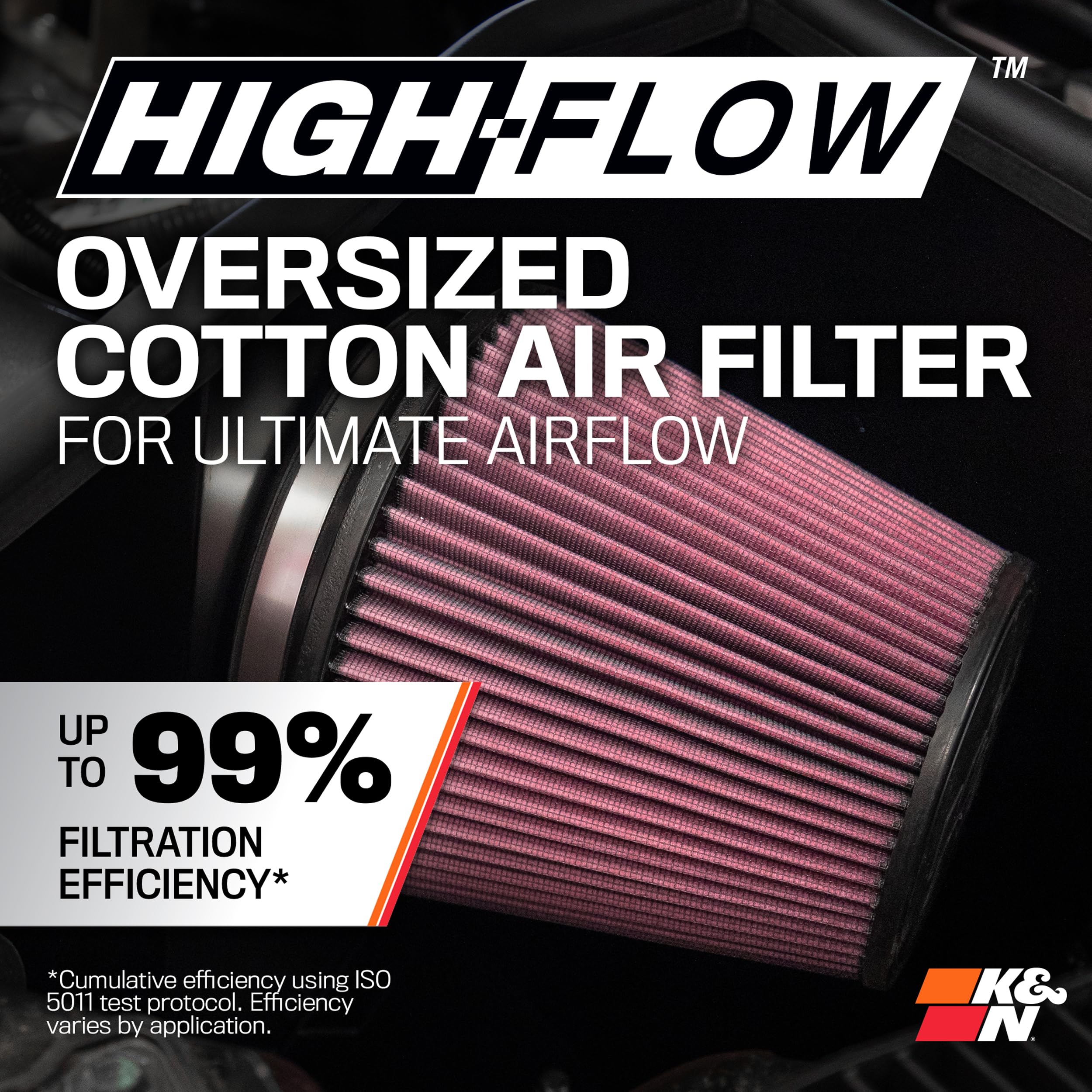 K&N Cold Air Intake System: High-Flow Air Filter, Increase Performance & Towing: Compatible with 2006-2008 Chevrolet: Trailblazer, 57-3061 - Image 5