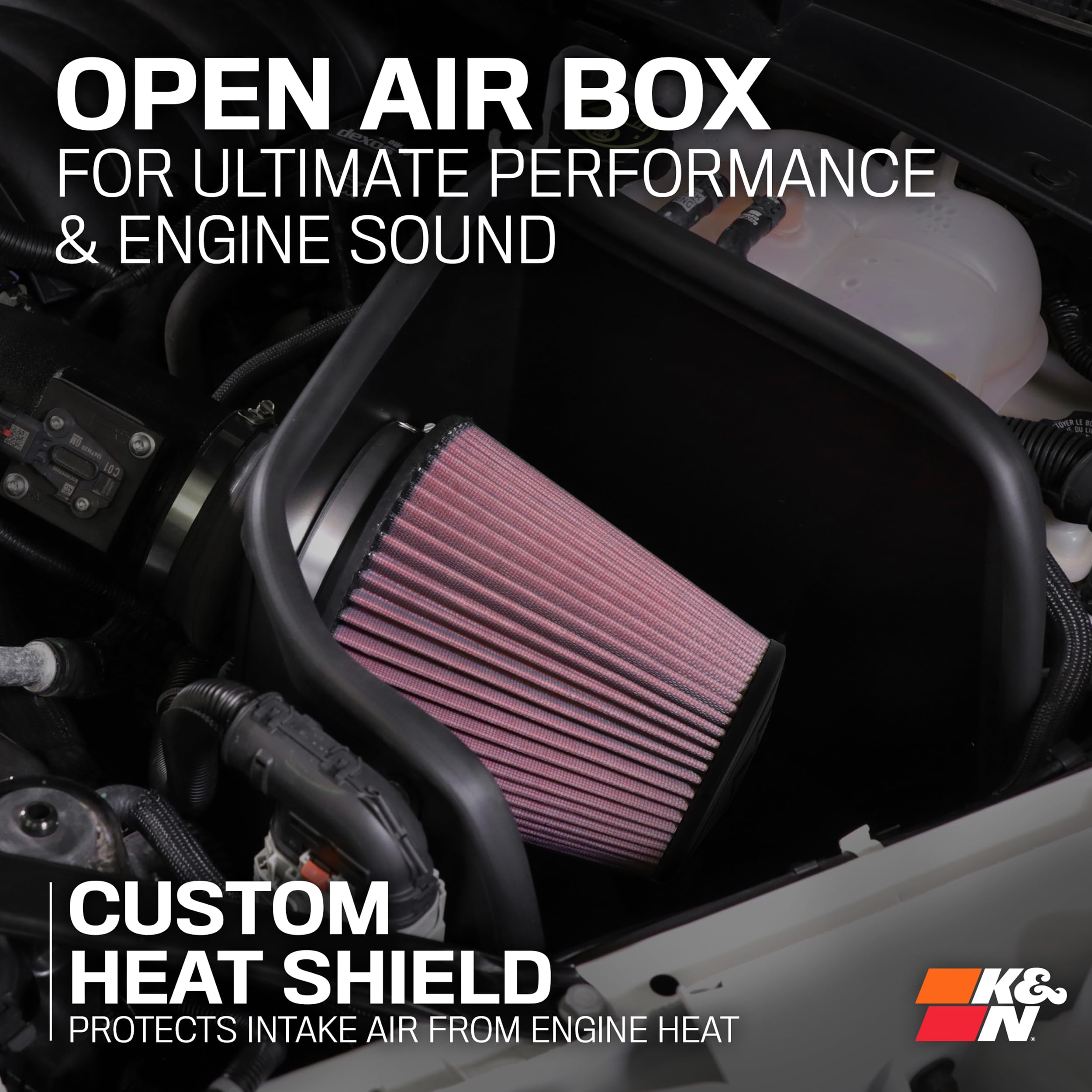 K&N Cold Air Intake System: High-Flow Air Filter, Increase Performance & Towing: Compatible with 2006-2008 Chevrolet: Trailblazer, 57-3061 - Image 7