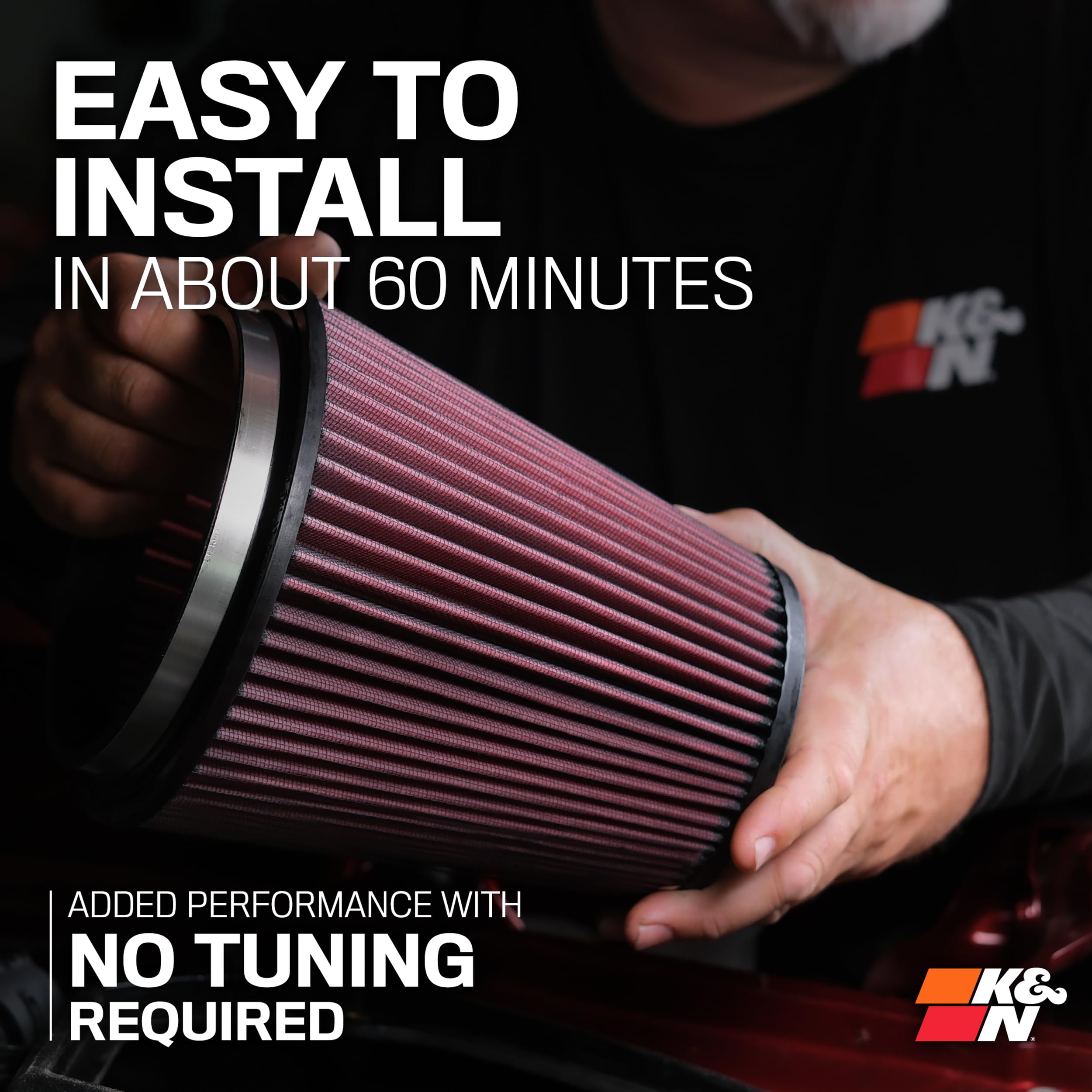 K&N Cold Air Intake System: High-Flow Air Filter, Increase Performance & Towing: Compatible with 2006-2008 Chevrolet: Trailblazer, 57-3061 - Image 9