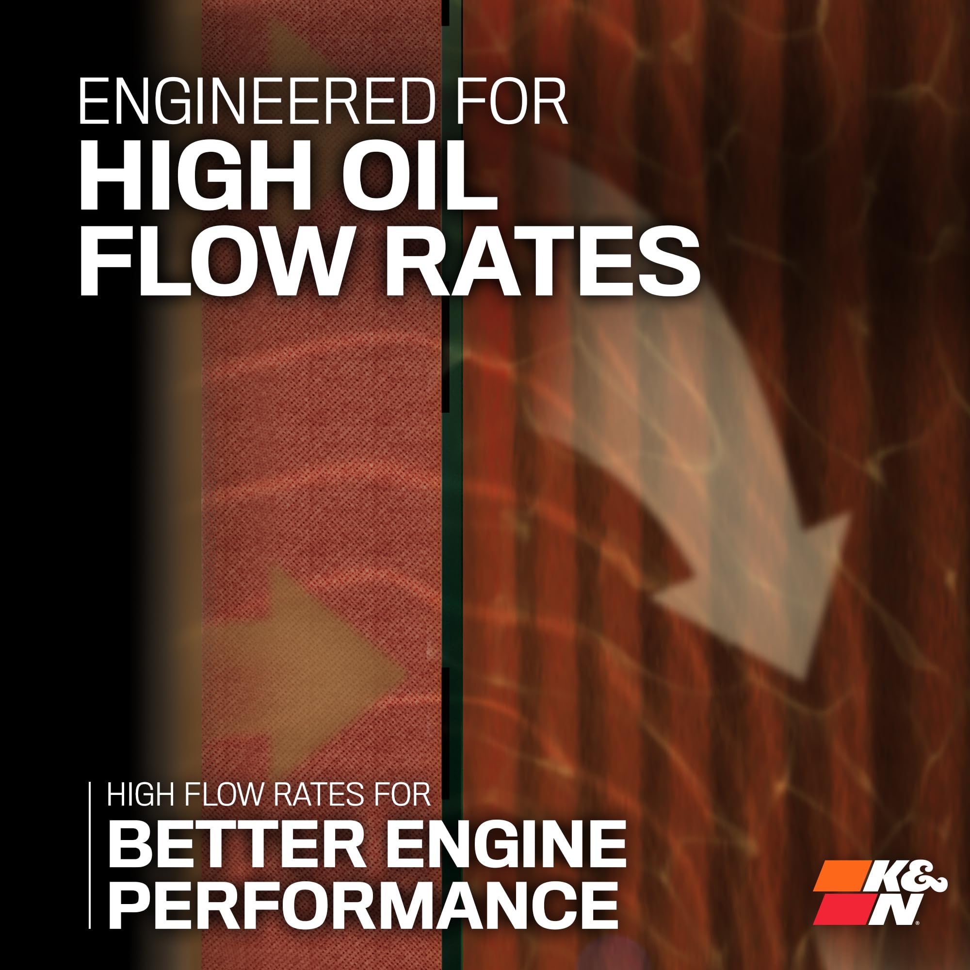 K&N Motorcycle Oil Filter: High Performance, Premium, Designed to be used with Synthetic or Conventional Oils: Fits Select Kawasaki Vehicles, KN-401 - Image 3
